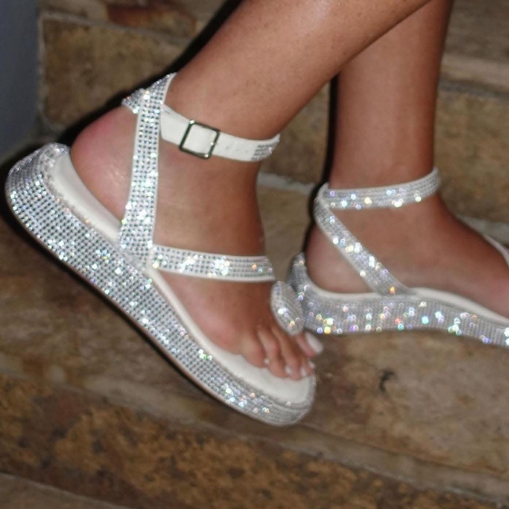 NEW | Gia Borghini Crystal Embellished Sandals